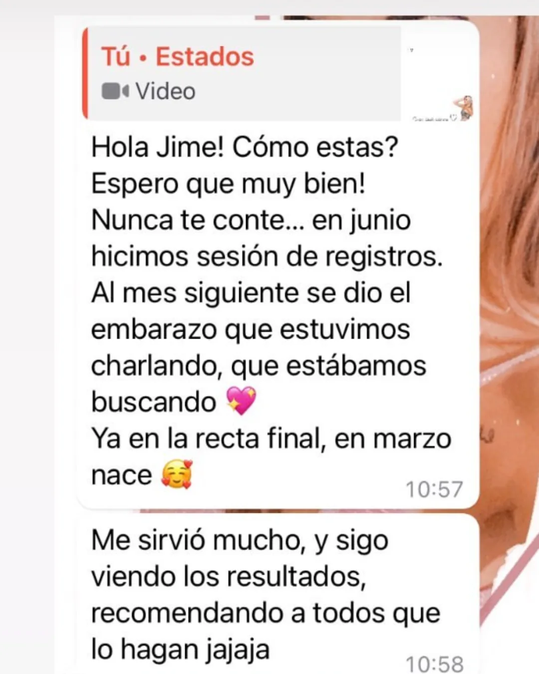 Testimonio Sesión Personalizada